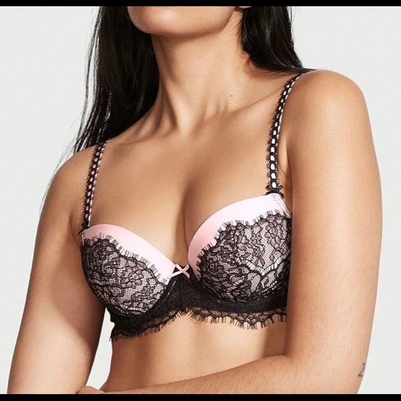 VS Dream Angels Lightly Lined Demi Wireless Bra 38DD NWT & matching panty set - Picture 1 of 12